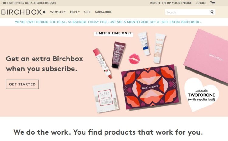 Birch Box First Impressions Site Review