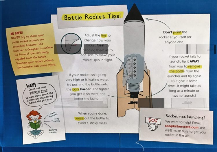 Bottle Rocket Tips Tinker Crate July 2017 Review